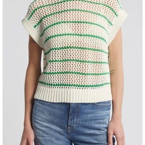 Madewell Stripe Open Stitch Sweater